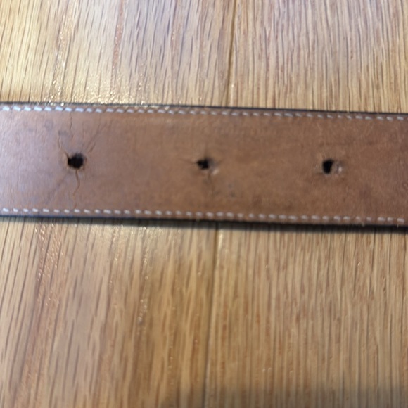 Veari Crocodile Alligator Leather Belt Light Brown - Picture 10 of 12